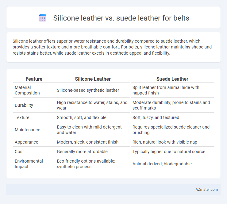 Silicone leather vs. suede leather for belts - What is The Difference?