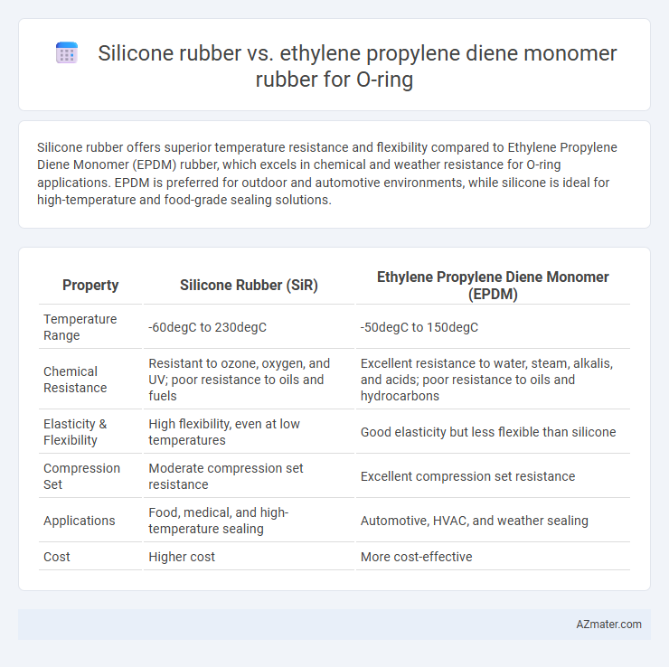 Silicone rubber vs. ethylene propylene diene monomer rubber for O-ring - What is The Difference?