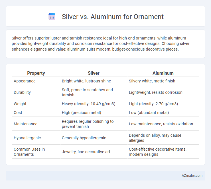Silver vs. Aluminum for Ornament - What is The Difference?