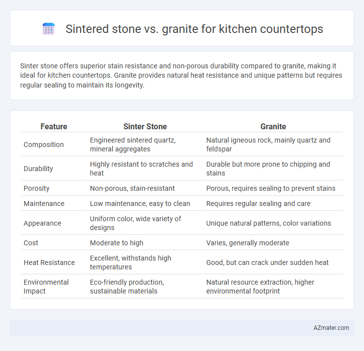Sintered stone vs. granite for kitchen countertops - What is The Difference?
