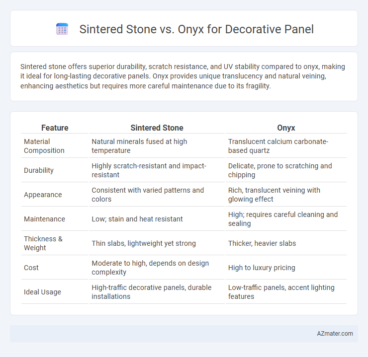 Sintered Stone vs. Onyx for Decorative Panel - What is The Difference?