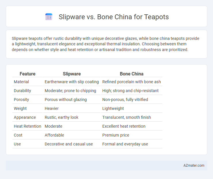 Slipware vs. Bone China for Teapots - What is The Difference?