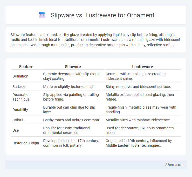 Slipware vs. Lustreware for Ornament - What is The Difference?