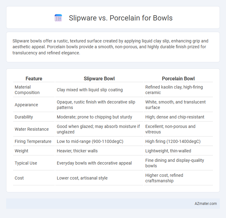 Slipware vs. Porcelain for Bowls - What is The Difference?