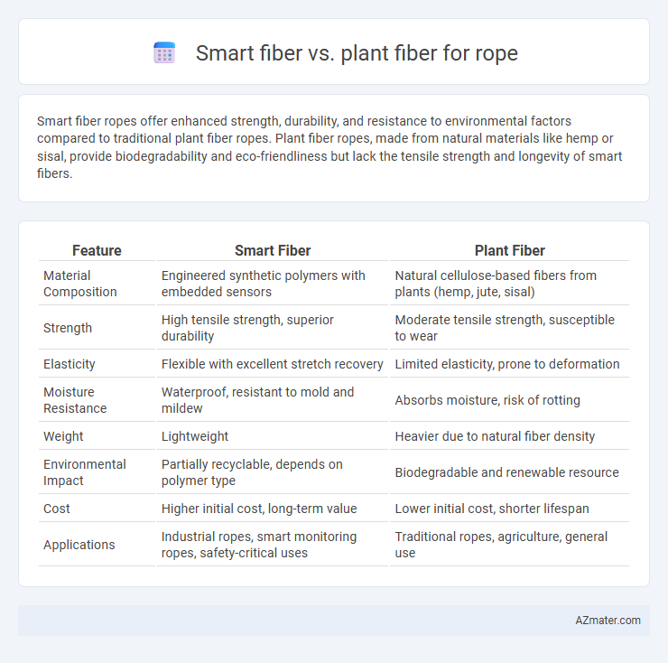 Smart fiber vs. plant fiber for rope - What is The Difference?