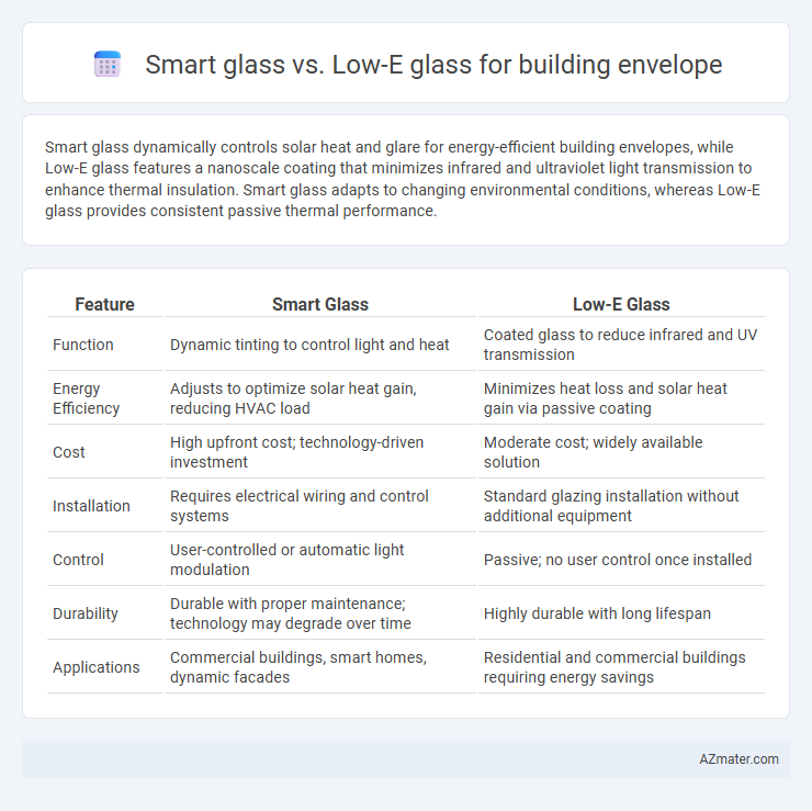Smart glass vs. Low-E glass for building envelope - What is The Difference?