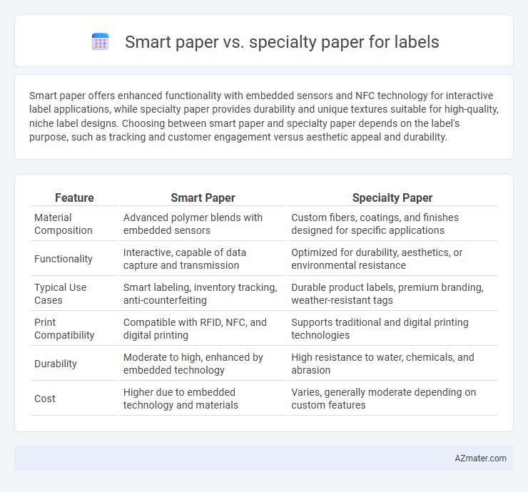 Smart paper vs. specialty paper for labels - What is The Difference?