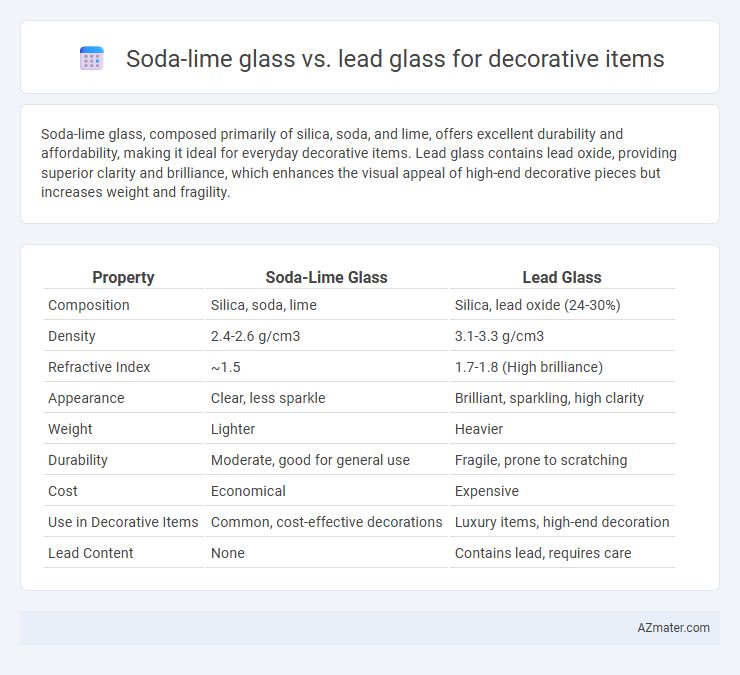 Soda-lime glass vs. lead glass for decorative items - What is The Difference?