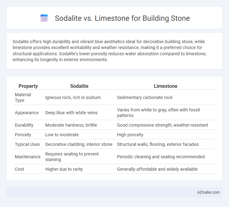 Sodalite vs. Limestone for Building Stone - What is The Difference?