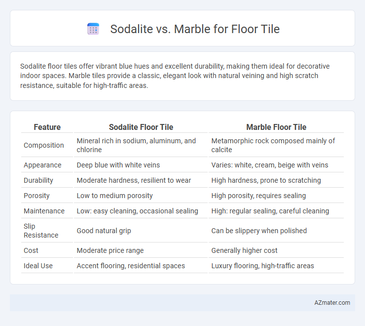 Sodalite vs. Marble for Floor Tile - What is The Difference?