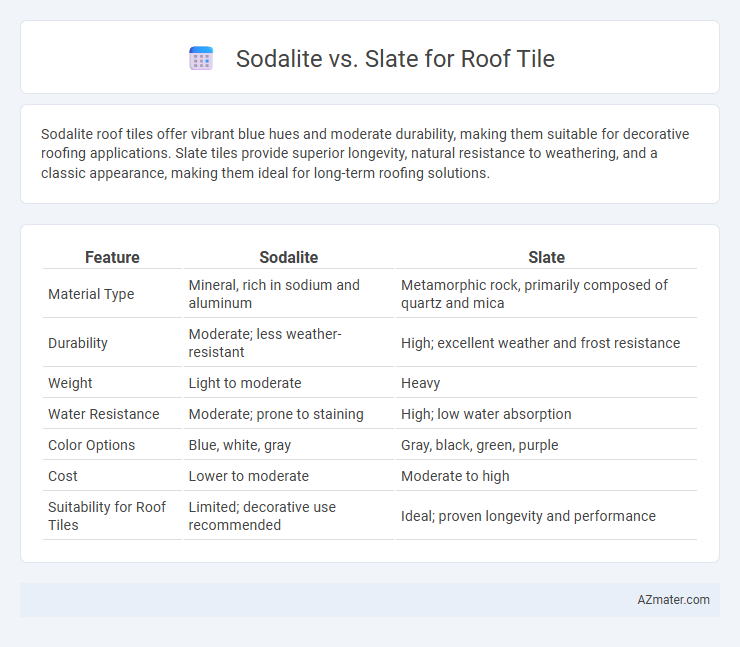 Sodalite vs. Slate for Roof Tile - What is The Difference?