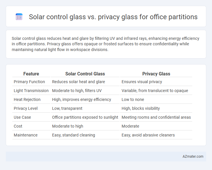 Solar control glass vs. privacy glass for office partitions - What is The Difference?