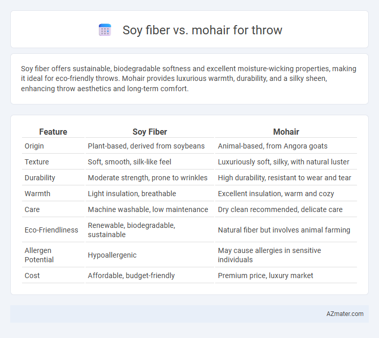 Soy fiber vs. mohair for throw - What is The Difference?
