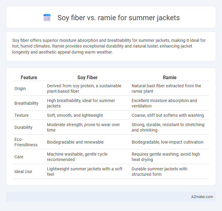 Soy fiber vs. ramie for summer jackets - What is The Difference?