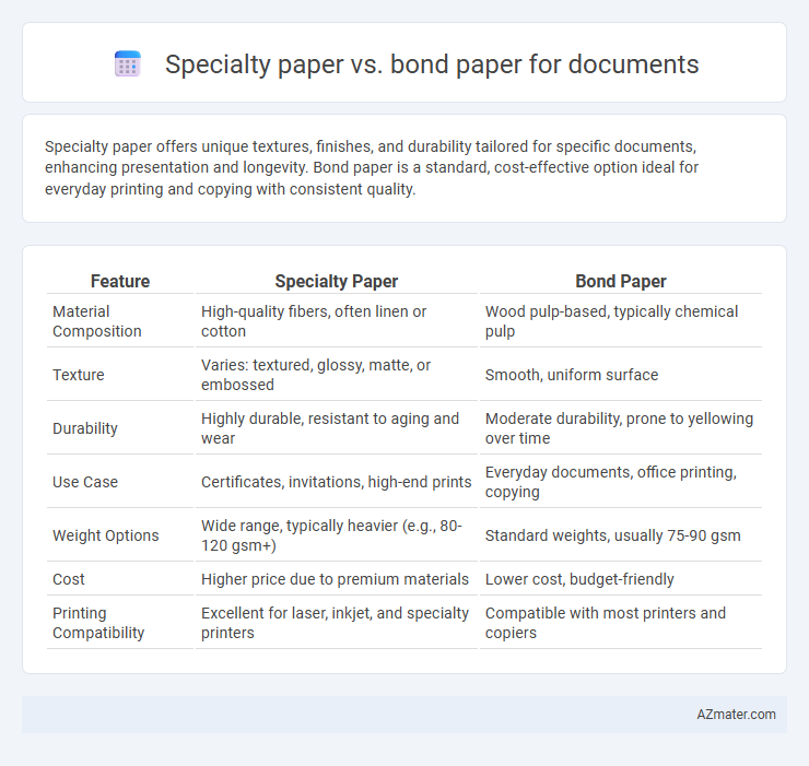 Specialty paper vs. bond paper for documents - What is The Difference?