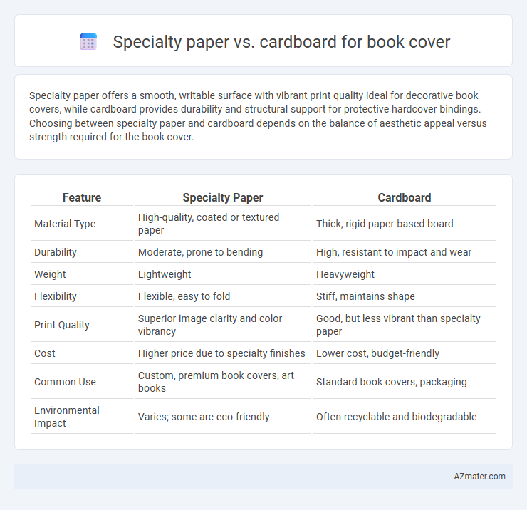 Specialty paper vs. cardboard for book cover - What is The Difference?