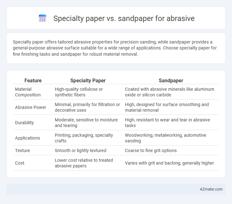 Specialty paper vs. sandpaper for abrasive - What is The Difference?