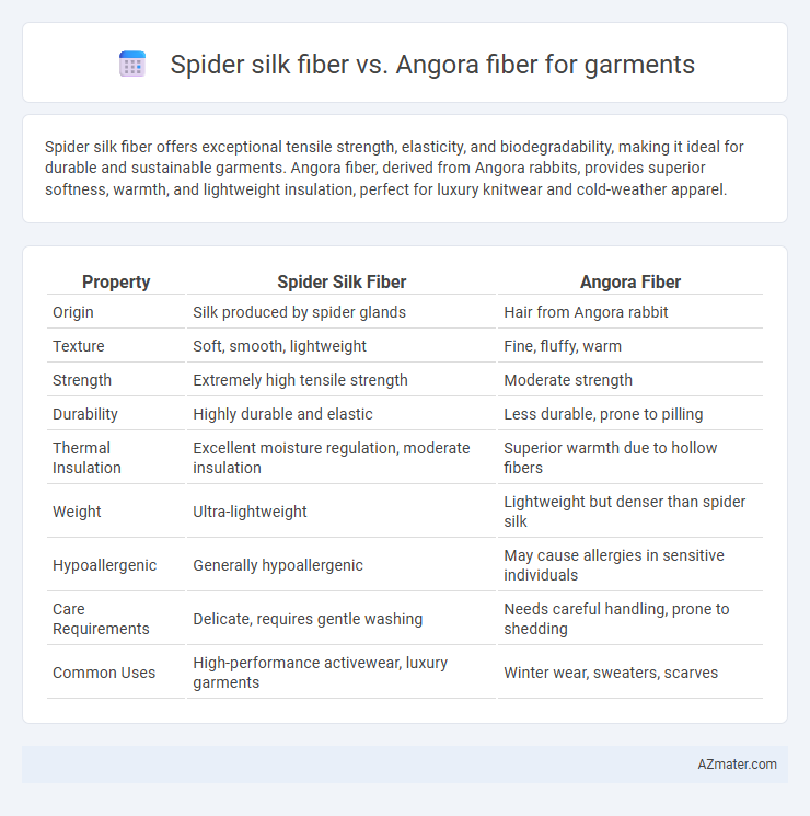 Spider silk fiber vs. Angora fiber for garments - What is The Difference?