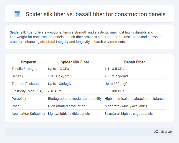 Spider silk fiber vs. basalt fiber for construction panels - What is The Difference?