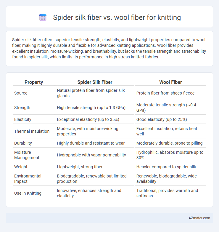 Spider silk fiber vs. wool fiber for knitting - What is The Difference?