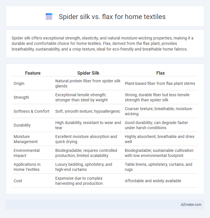 Spider silk vs. flax for home textiles - What is The Difference?