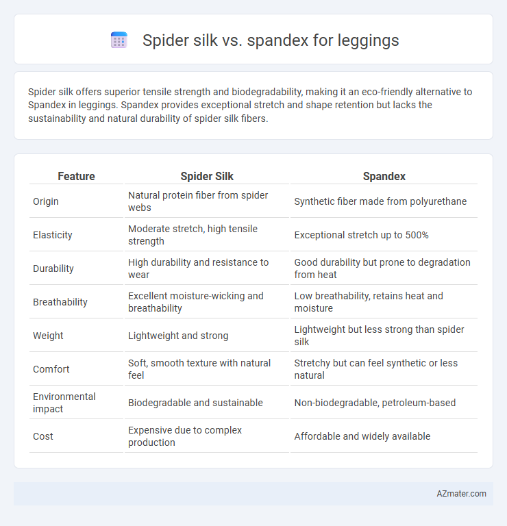 Spider silk vs. spandex for leggings - What is The Difference?