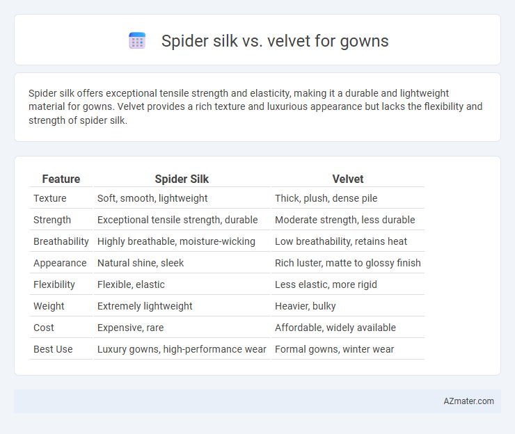 Spider silk vs. velvet for gowns - What is The Difference?