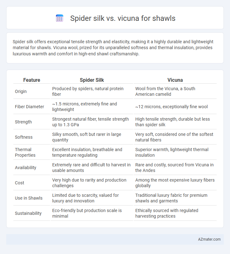 Spider silk vs. vicuna for shawls - What is The Difference?