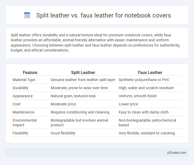 Split leather vs. faux leather for notebook covers - What is The Difference?