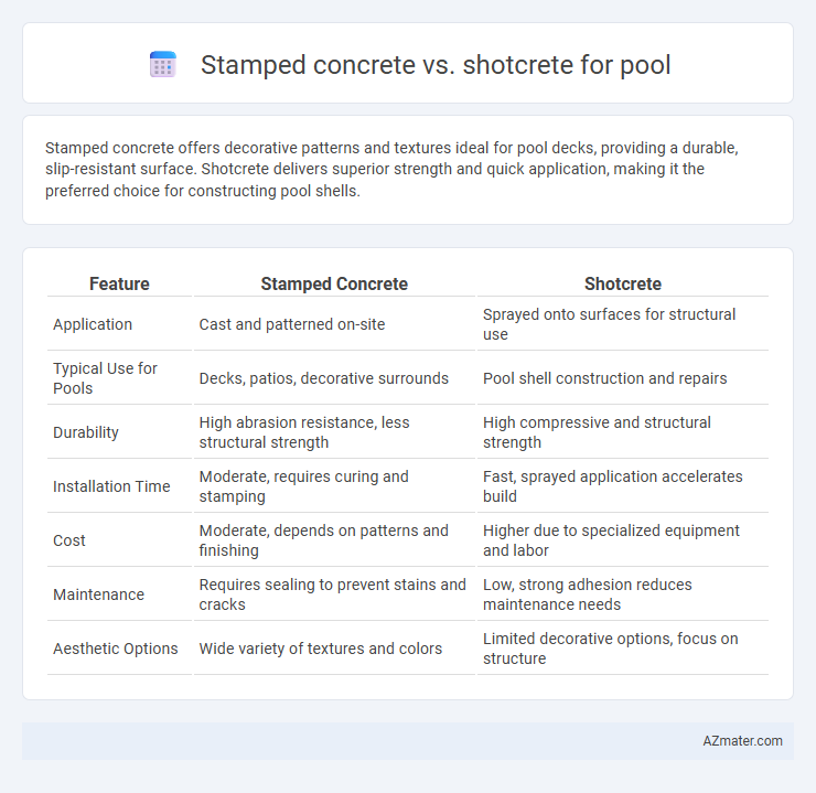 Stamped concrete vs. shotcrete for pool - What is The Difference?