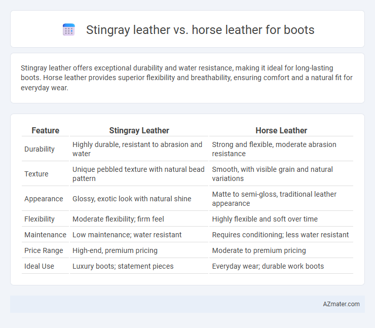Stingray leather vs. horse leather for boots - What is The Difference?