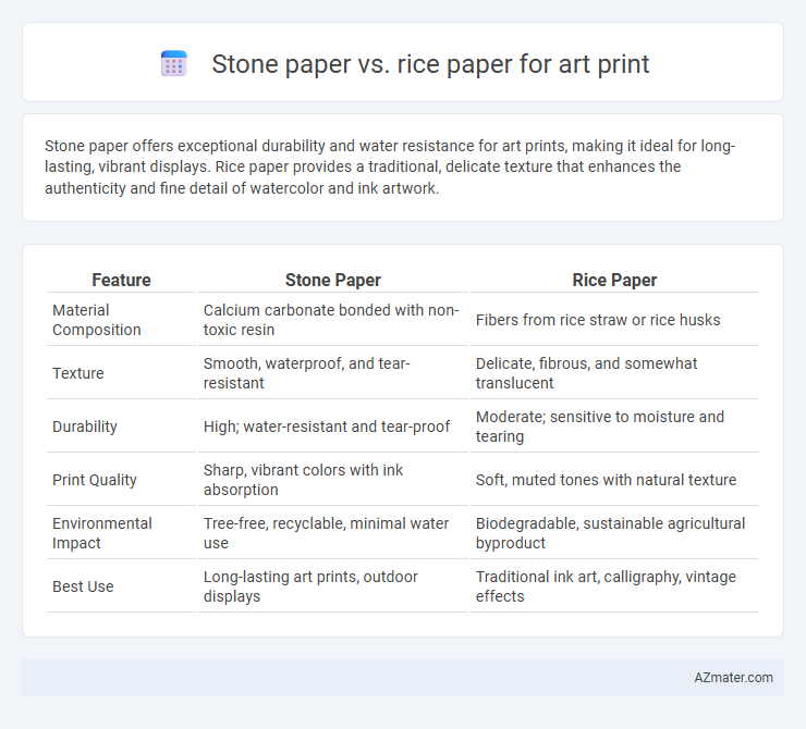 Stone paper vs. rice paper for art print - What is The Difference?
