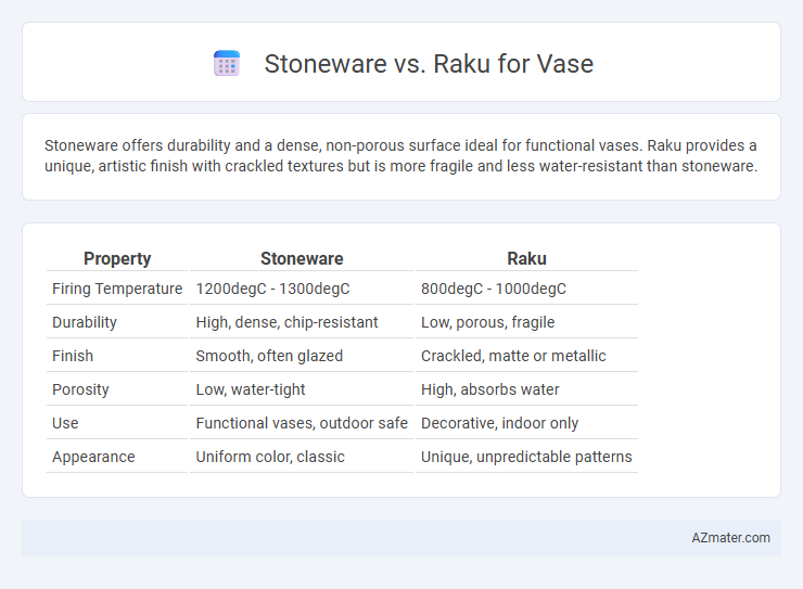 Stoneware vs. Raku for Vase - What is The Difference?