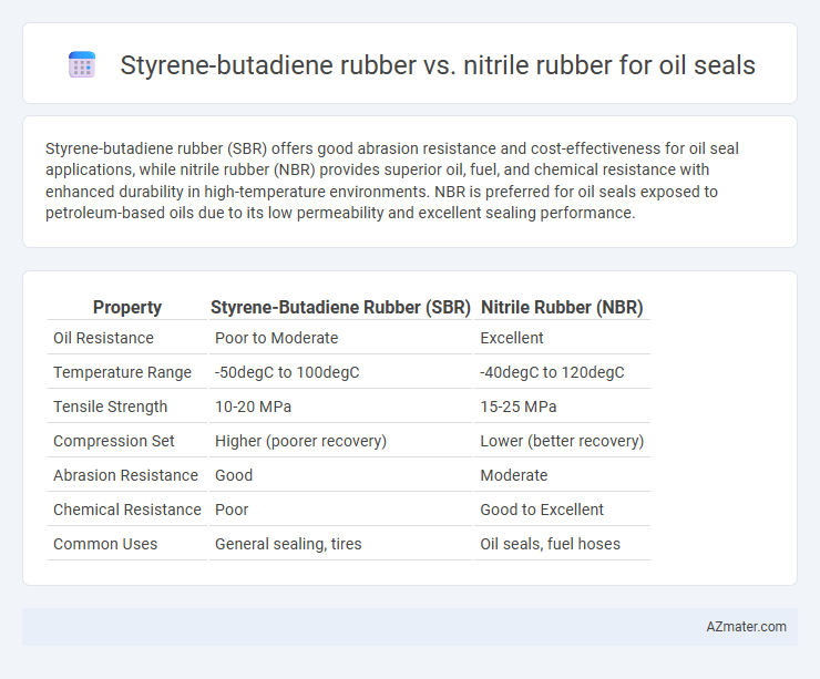 Styrene-butadiene rubber vs. nitrile rubber for oil seals - What is The Difference?