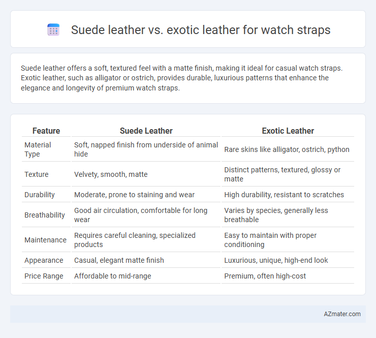 Suede leather vs. exotic leather for watch straps - What is The Difference?