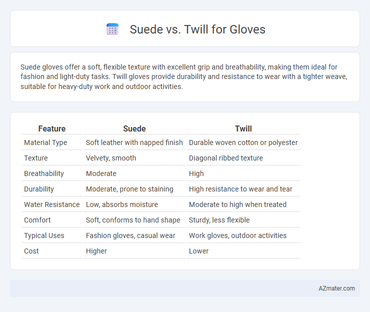 Suede vs. Twill for Gloves - What is The Difference?