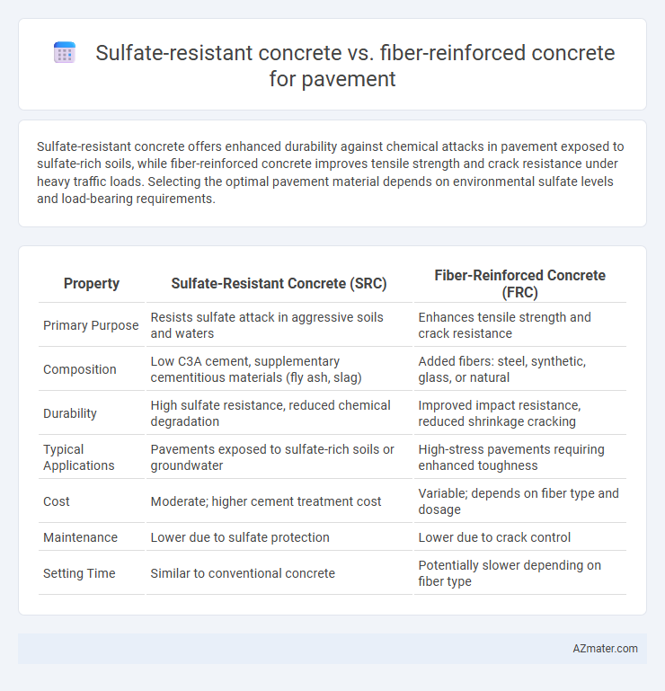 Sulfate-resistant concrete vs. fiber-reinforced concrete for pavement - What is The Difference?