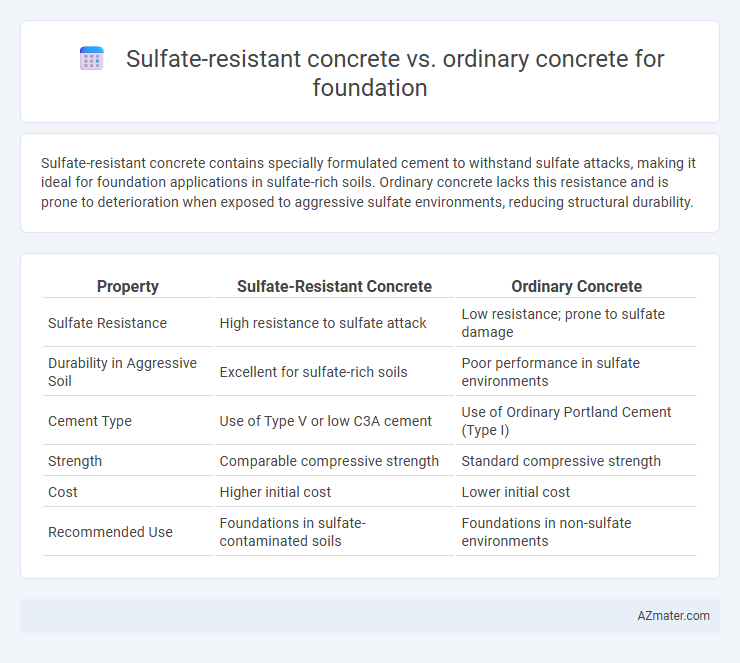 Sulfate-resistant concrete vs. ordinary concrete for foundation - What is The Difference?