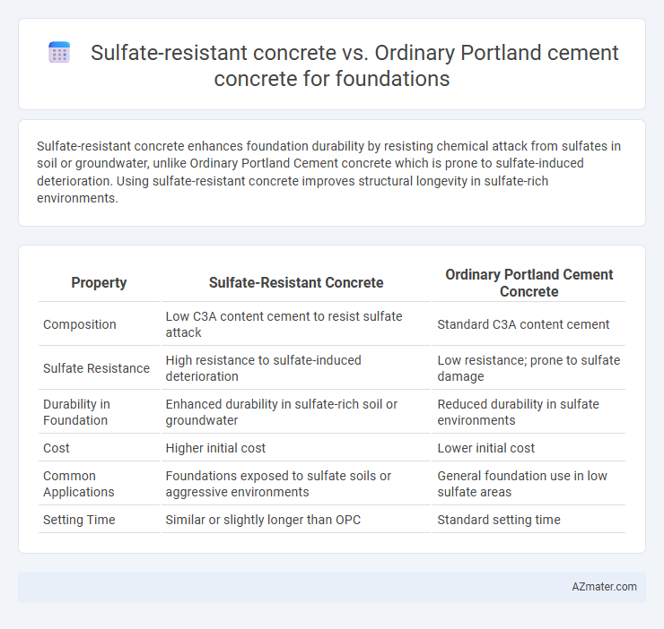 Sulfate-resistant concrete vs. Ordinary Portland cement concrete for foundations - What is The Difference?