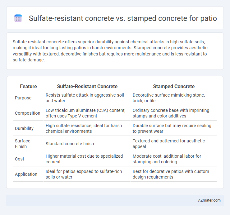 Sulfate-resistant concrete vs. stamped concrete for patio - What is The Difference?