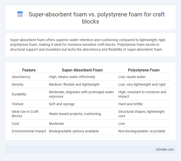 Super-absorbent foam vs. polystyrene foam for craft blocks - What is The Difference?