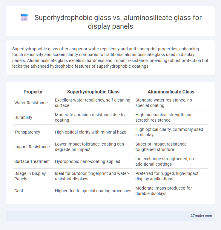 Superhydrophobic glass vs. aluminosilicate glass for display panels - What is The Difference?