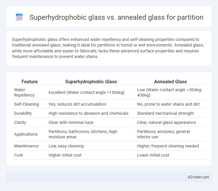 Superhydrophobic glass vs. annealed glass for partition - What is The Difference?