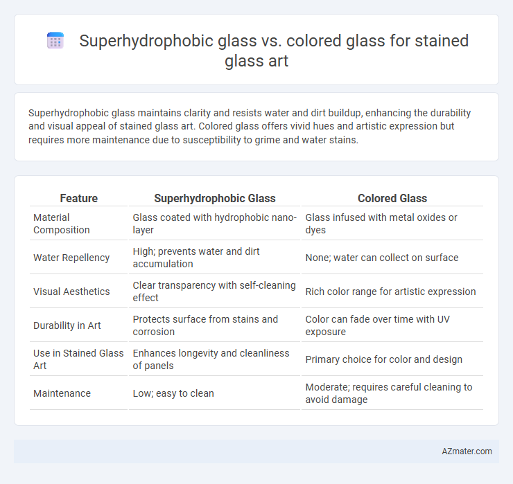 Superhydrophobic glass vs. colored glass for stained glass art - What is The Difference?