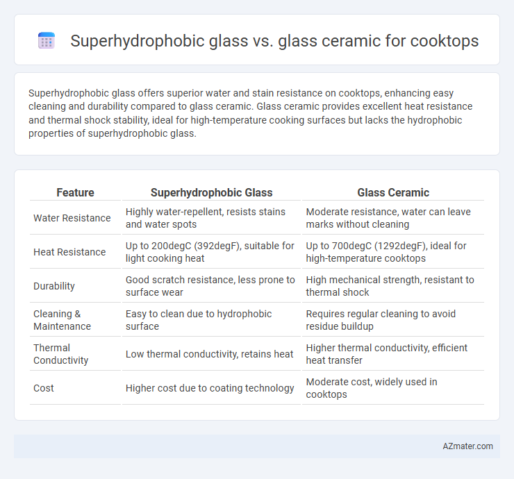 Superhydrophobic glass vs. glass ceramic for cooktops - What is The Difference?