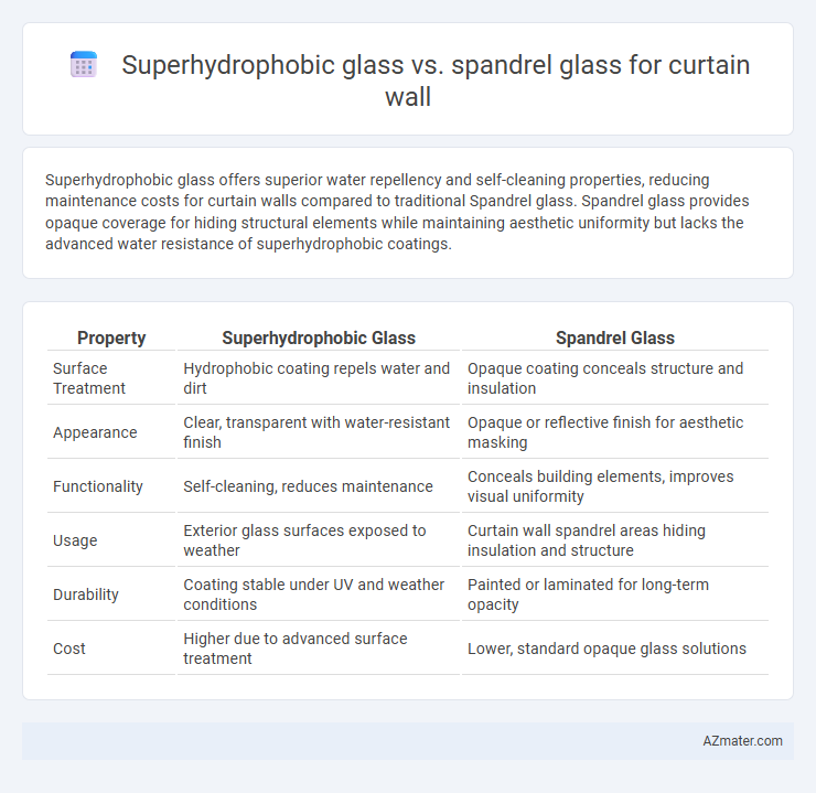 Superhydrophobic glass vs. spandrel glass for curtain wall - What is The Difference?