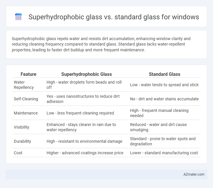 Superhydrophobic glass vs. standard glass for windows - What is The Difference?