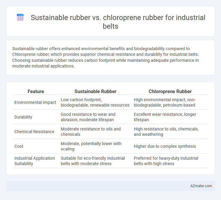 Sustainable rubber vs. chloroprene rubber for industrial belts - What is The Difference?