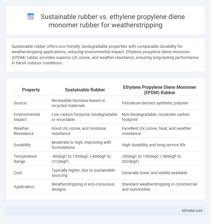Sustainable rubber vs. ethylene propylene diene monomer rubber for weatherstripping - What is The Difference?