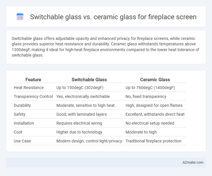 Switchable glass vs. ceramic glass for fireplace screen - What is The Difference?